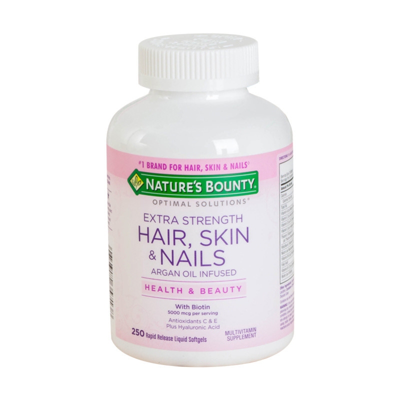 Nature S Bounty Optimal Solutions Extra Strength Hair Skin And