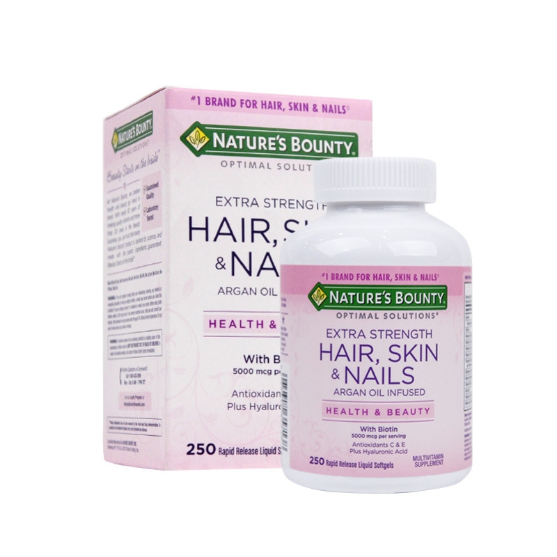 Nature S Bounty Optimal Solutions Extra Strength Hair Skin And