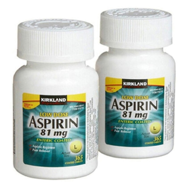 KIRKLAND Signature Low Dose ASPIRIN 81 mg 2x365 Coated Tablets