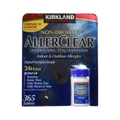 Kirkland Signature Non Drowsy Allerclear Loratadine Tablets, Antihistamine, 10mg, 365-Count