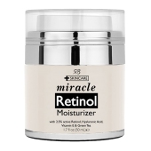 Radha Beauty Retinol Moisturizer Cream for Face and Eye Area 1.7 Oz - With Retinol, Hyaluronic Acid, vitamin e and Green Tea. Night and Day Moisturizing Cream