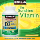Kirkland Signature™ Vitamin D3 2000 IU, 600 Softgels