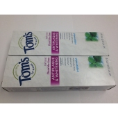 Tom's of Maine Antiplaque & Whitening Fluoride-Free Natural Toothpaste Peppermint  2 Pack 