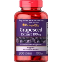 Puritan's Pride Grapeseed Extract 100 mg  200 Capsules 