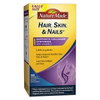 Nature Made Hair, Skin & Nails w. 2500 mcg of Biotin Softgels Value Size 120 Ct