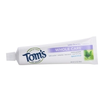 Tom's of Maine Whole Care Fluoride Toothpaste Spearmint, 4.7 Ounce, 2 Count