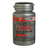 Lane Labs Natures Lining - Digestive Health - Strengthens the Stomach Wall - 60 Chewable Tablets