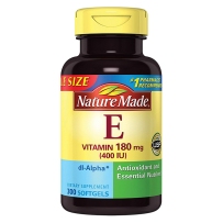 Nature Made Vitamin E 400 IU (dl-Alpha) Softgels 300 Ct Value Size (Packaging may vary)