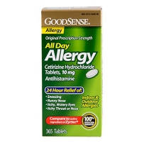 GoodSense All Day Allergy, Cetirizine HCL Tablets, 10 mg, 365 Count