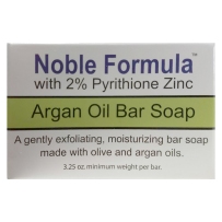 Noble Formula 2% Pyrithione Zinc (ZnP) Argan Oil Bar Soap, 3.25 oz