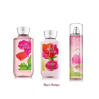 BATH & BODY WORKS,"SWEET PEA",GIFT SET,body lotion,shower gel,fragrance mist