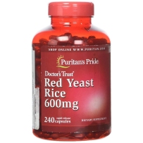 Puritans Pride Red Yeast Rice 600 Mg Capsules, 240 Count