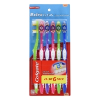 Colgate Extra Clean Toothbrush, Full Head, Soft (6 Count)