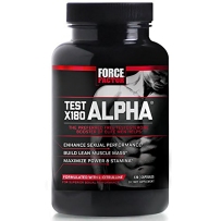 Test X180 Alpha Free Testosterone Booster to Increase Libido, Build Lean Muscle, Boost Stamina, & Improve Sexual Performance, Force Factor, 120 Count