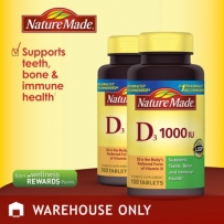 Nature Made® Vitamin D 1000 IU, 100 Tablets
