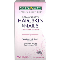 Nature's Bounty® Optimal Solutions® Extra Strength Hair Skin and Nails, 250 Softgels