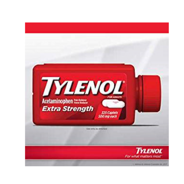 Tylenol 泰诺 乙酰氨基酚缓释片加强版 325粒 500mg 止痛退烧 缓解牙痛 头疼 肌肉痛