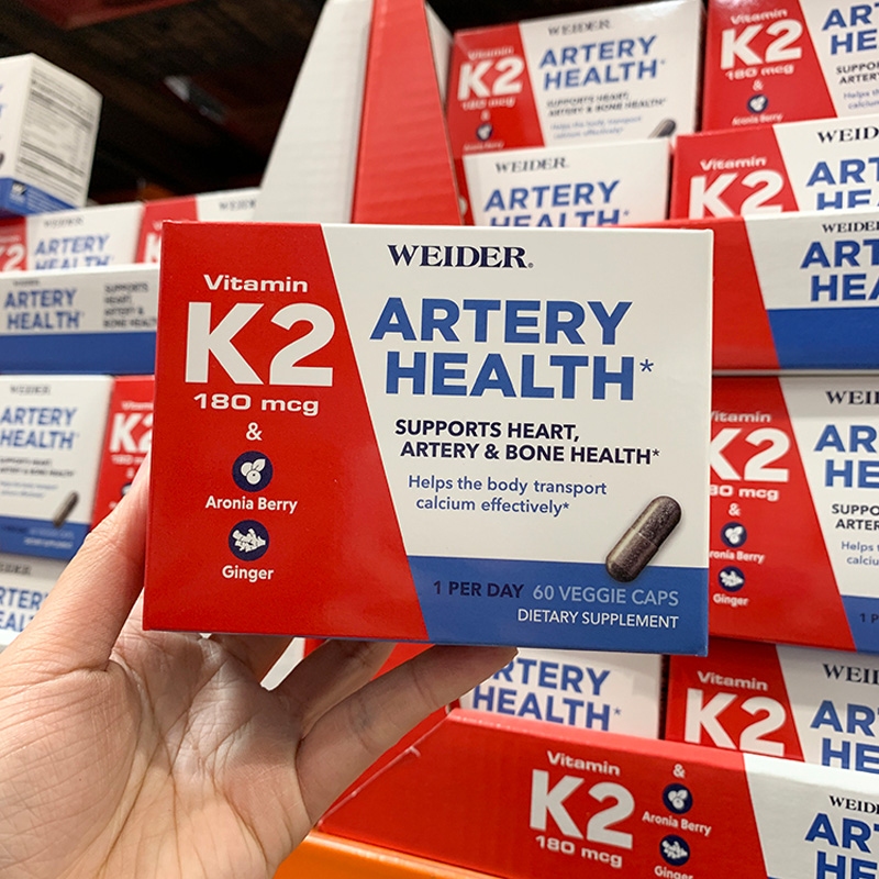 Weider韦德 维生素K2/C促进补钙改善心脏病骨质疏松关节炎60粒