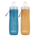 Brita watter Bottle碧然德运动滤水壶 两个装  蓝+橘 570ml 包邮