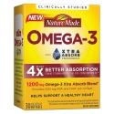 Nature Made Omega-3超能吸收1200mg/30粒软胶囊  4倍更好的吸收
