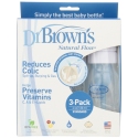 Dr. Brown's布朗博士好流畅宽口PP奶瓶 120ml  三只装