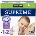 Kirkland 可兰 婴儿纸尿裤 1-2号 136片