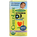Childlife 童年时光 有机儿童维生素D3滴剂  10ml  天然莓果味