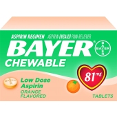 Bayer Aspirin 可咀嚼  橙味 108片