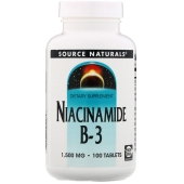 Source Naturals 缓释烟酰胺维生素B3片 1500mg 100片 延缓衰老提亮肤色助眠