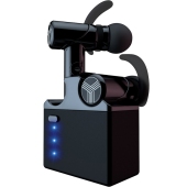 美国TREBLAB X2蓝牙运动降噪防水无线耳机内置麦克风 黑色3D音质铍音箱