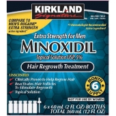 Kirkland可兰含5% Minoxidil生发水溶液增发密发护发男士脂溢性脱发增长液6瓶60ml