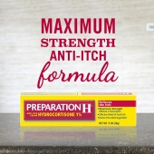 Preparation-H 白宫 止痒护理霜氢化可的松1％最大强度肛门瘙痒缓解26g