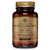 Solgar甲钴胺分散片 5000mcg60粒 维生素B12 中老年修复神经损伤抗抑郁