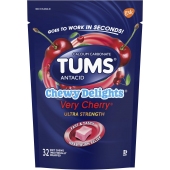 TUMS 耐嚼爽口抗酸缓解钙软咀嚼 樱桃味超强度32片   12岁以上适用