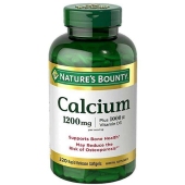 Nature's Bounty 自然之宝 液体钙VD软胶囊1200mg220粒大包装 强壮骨骼易吸收