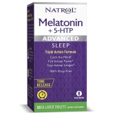 Natrol 纳妥 褪黑素+5HTP 60片 优化睡眠安眠帮助快速入眠缓解情绪