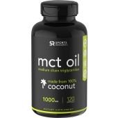 Sports Research MCT Oil 椰子油软胶囊 1000mg 120粒 提升代谢消化提高抵抗力代餐饱腹