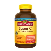 Nature Made 天维美超级维生素C片 含锌维生素D3 维生素E 超级维生素C 200粒