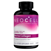 Neocell 海洋胶原蛋白胶囊 1型和3型 深海鱼水解胶原蛋白 2g 120粒 含透明质酸 养颜护发护甲