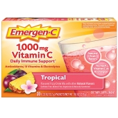 益满喜Emergen-C嗨C粉 元气粉维生素C泡腾粉VC粉 1000mg 30包热带水果味