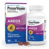 PreserVision博士伦 Bausch + Lomb  眼病研究二代配方眼部维生素和矿物质补充剂90粒软凝胶