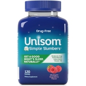 Unisom  褪黑素睡眠软糖 5mg 60粒 覆盆子味 含维生素B6 