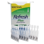Refresh Plus 眼药水100支防过敏缓疲劳无防腐剂 好方便