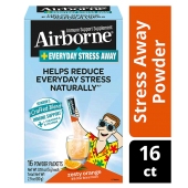 Airborne 复合多种VC补充剂维生素C冲剂1000mg 16包 减轻日常压力 增强免疫抗氧化  柑橘味