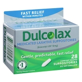 Dulcolax 乐可舒 快速缓解便秘栓剂成人10mg 28粒