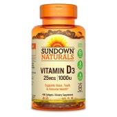 Sundown Naturals日落恩赐  维生素D3 25微克 1000 IU 400粒软胶囊