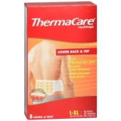 ThermaCare 腰背部热敷带空气激活 一次性使用 大号 2片装