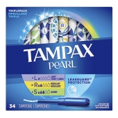 Tampax 丹碧丝珍珠卫生棉条导管式内置月经棉棒卫生巾 珍珠系列34支（量少8支+中量18支+量大8支）