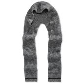 Michael Kors男子Marled 针织围巾 胡德 麻灰混色