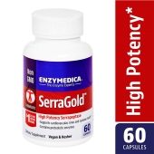 Enzymedica 非转基因 膳食补充剂 高活性舍雷肽酶SerraGold 60粒